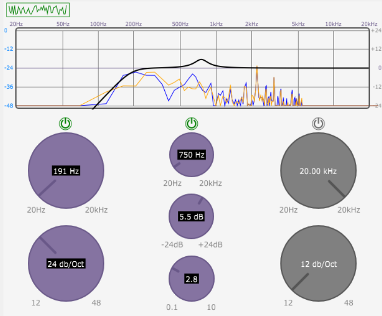 simpleEQ interface